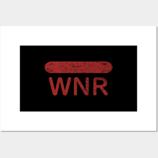 Wiener Sausage "WNR" Minimalist Food Posters and Art